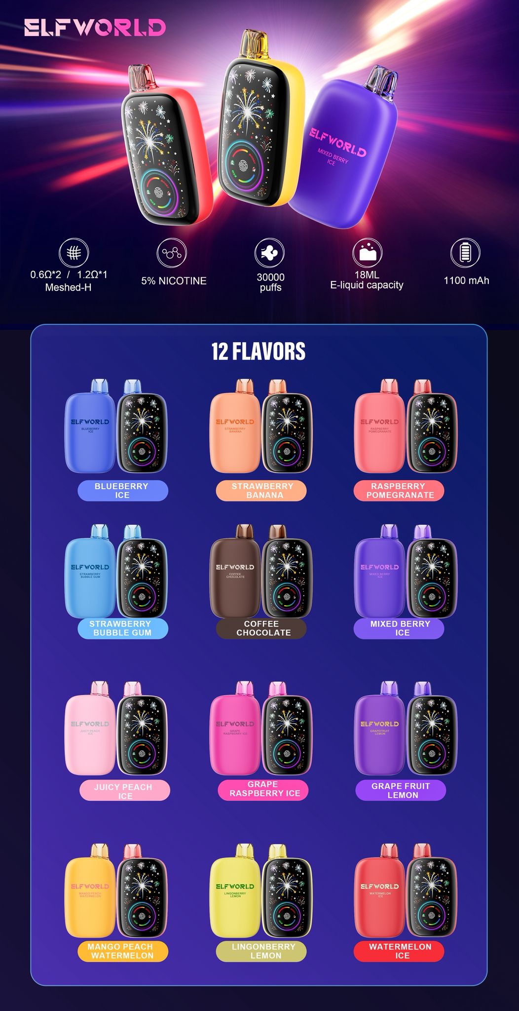 Nexa Pro 30000 Disposable Vape – 30K Puffs